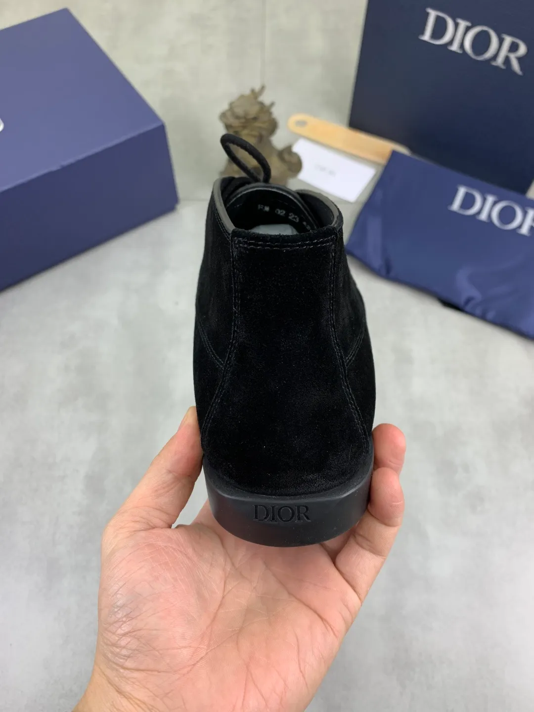 Men's Men's Shoes 💰P580 New Niuli💰High Version 💎💎💎Dior Original! Top Italian purchasing agent! Men's high-top business casual leather shoes, original imported calfskin upper, oiled edges, ultimate texture, gentleman style, imported cowhide lining inside, top-quality original Italian rubber outsole, first-class workmanship, top quality! Size: 39-44 (45 customized)